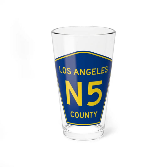 Los Angeles County N5 (California) (Road Sign) Pint Glass 16oz 16oz - Go Mug Yourself
