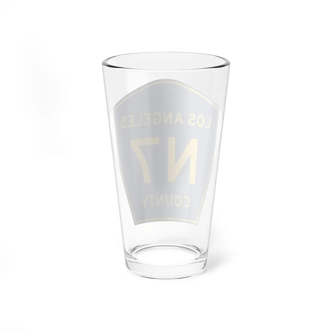 Los Angeles County N7 (California) (Road Sign) Pint Glass 16oz - Go Mug Yourself