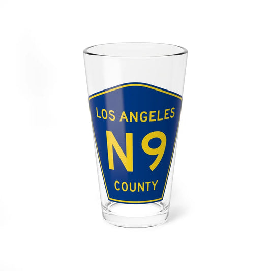 Los Angeles County N9 (California) (Road Sign) Pint Glass 16oz 16oz - Go Mug Yourself