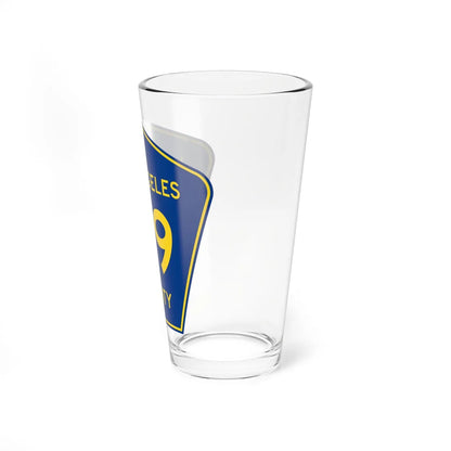 Los Angeles County N9 (California) (Road Sign) Pint Glass 16oz - Go Mug Yourself
