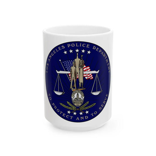 Los Angeles Police Department - White Coffee Mug-15oz-Go Mug Yourself