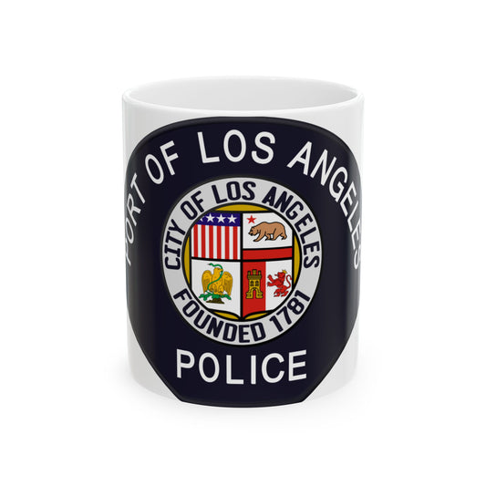 Los Angeles Port Police - White Coffee Mug-11oz-Go Mug Yourself