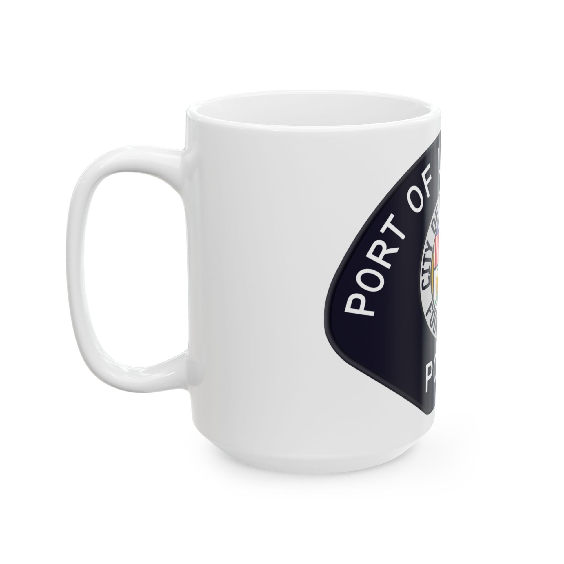 Los Angeles Port Police - White Coffee Mug-Go Mug Yourself