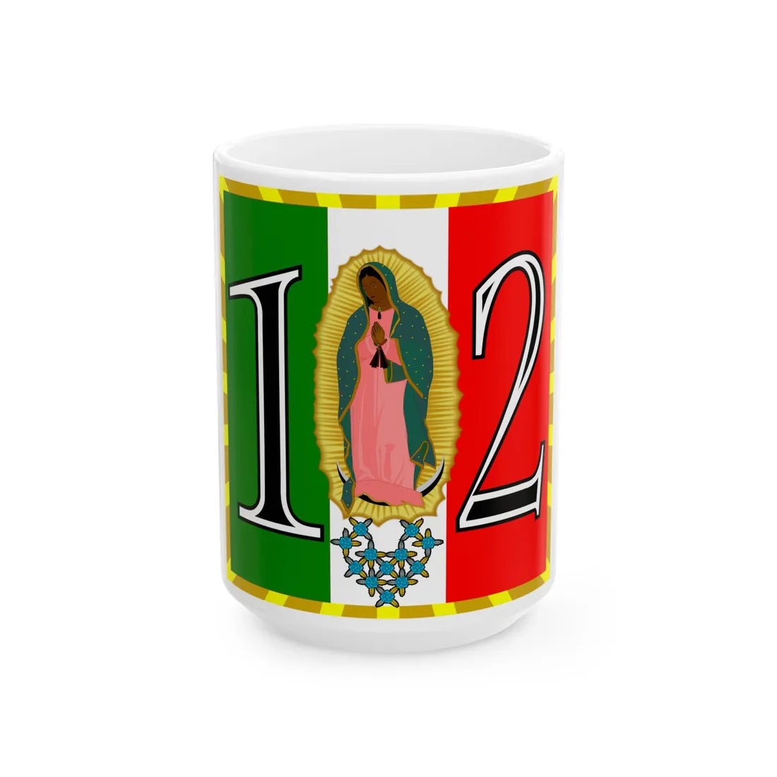 Los Guadalupes 5 (Mexico) White Coffee Mug 15oz - Go Mug Yourself
