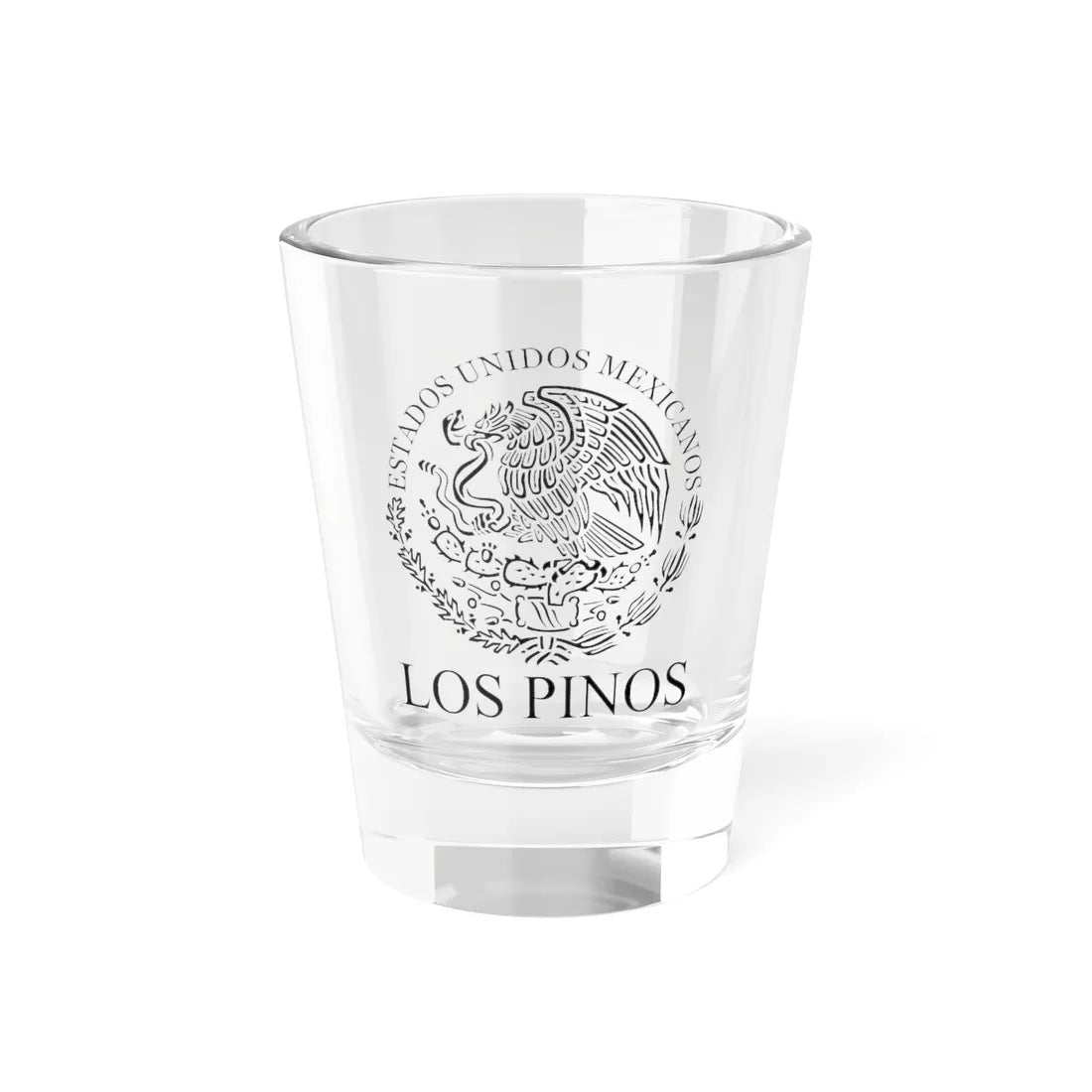 Los Pinos Mexican Seal (Mexico) (Coat of Arms) Shot Glass 1.5oz 1.5oz - Go Mug Yourself