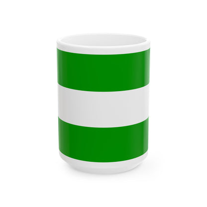 Los Rios Flag (Ecuador) White Coffee Mug-15oz-Go Mug Yourself