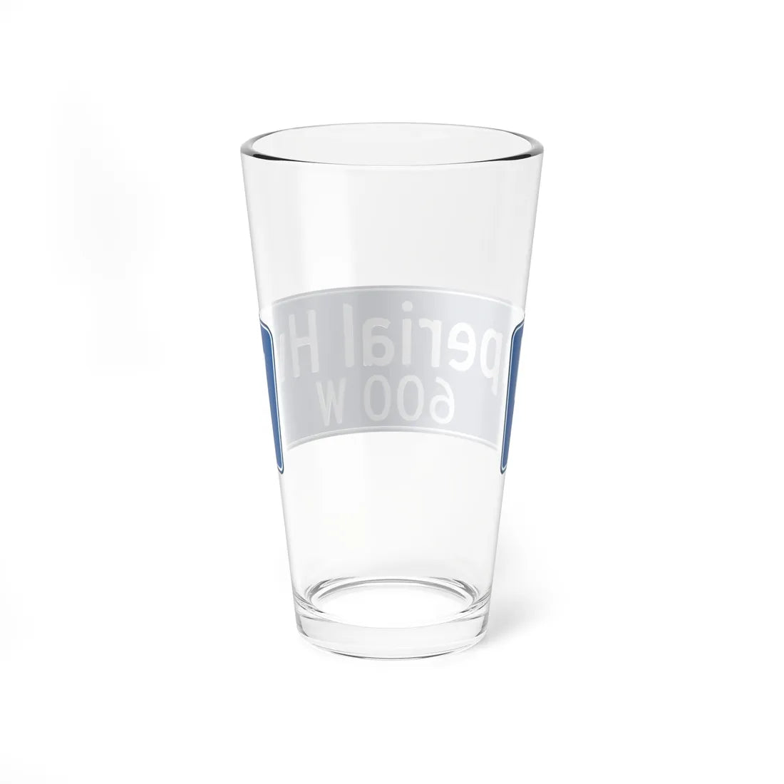 LosAngelesSign-Imperial Highway (California) (Road Sign) Pint Glass 16oz - Go Mug Yourself