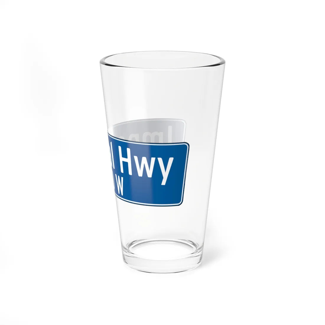 LosAngelesSign-Imperial Highway (California) (Road Sign) Pint Glass 16oz - Go Mug Yourself