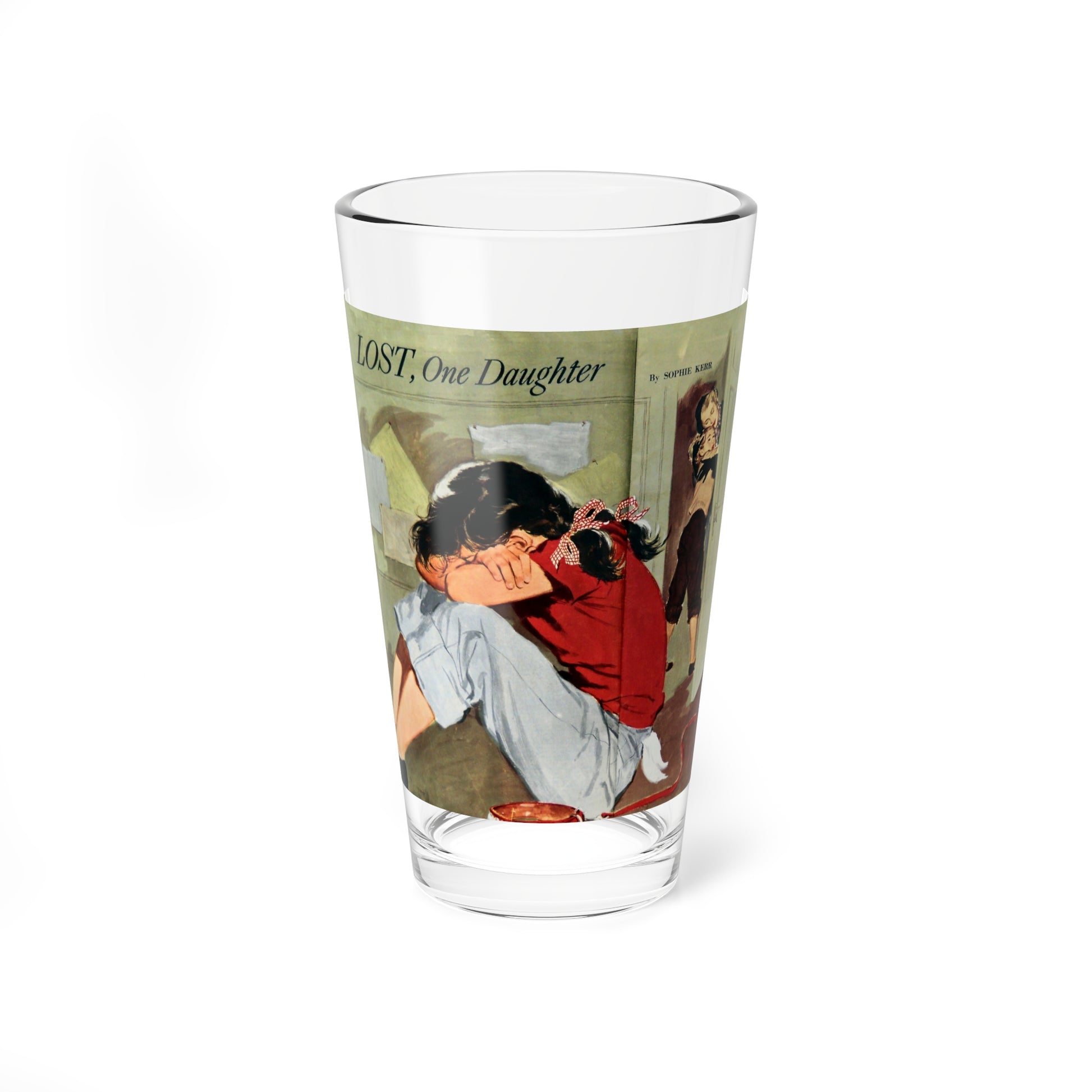 Lost, One Daughter, Collier's, February 18, 1950 - Pint Glass 16oz-16oz-Go Mug Yourself
