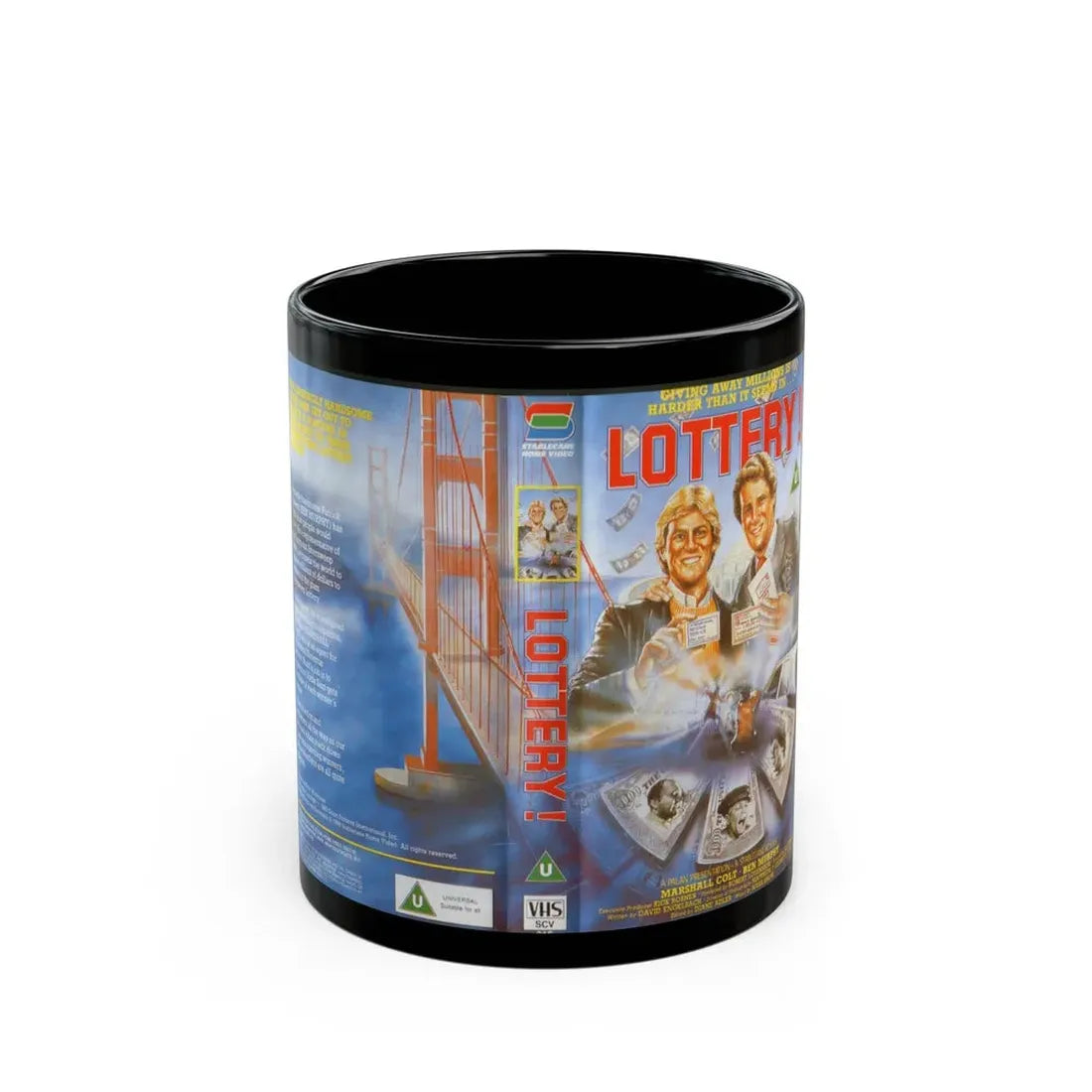 LOTTERY (VHS COVER) - Black Coffee Mug 11oz - Go Mug Yourself