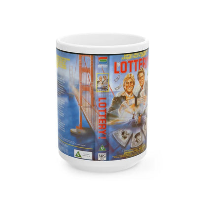 LOTTERY (VHS COVER) - White Coffee Mug-15oz-Go Mug Yourself