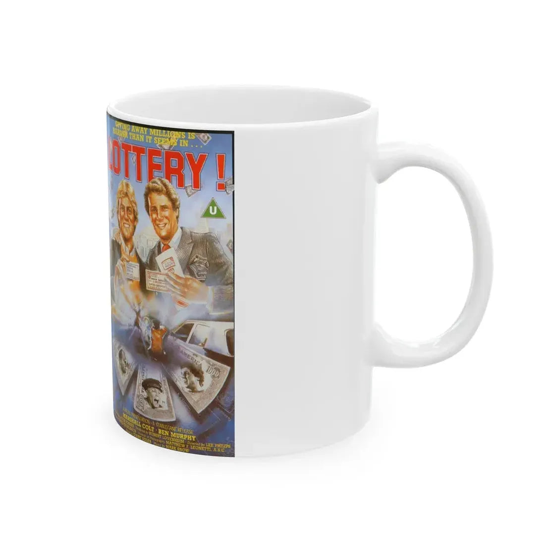 LOTTERY (VHS COVER) - White Coffee Mug - Go Mug Yourself