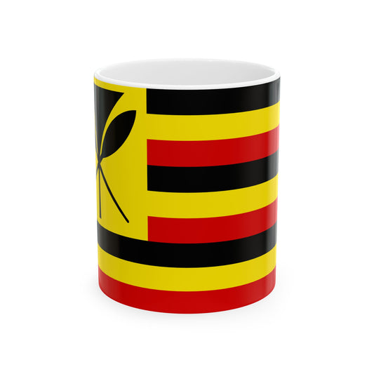 Loui Agard Hawaiian Flag (United States) White Coffee Mug-11oz-Go Mug Yourself