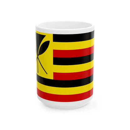 Loui Agard Hawaiian Flag (United States) White Coffee Mug 15oz - Go Mug Yourself
