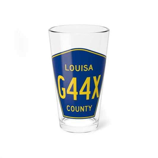 Louisa County Route G44X IA (Iowa) (Road Sign) Pint Glss 16oz 16oz - Go Mug Yourself