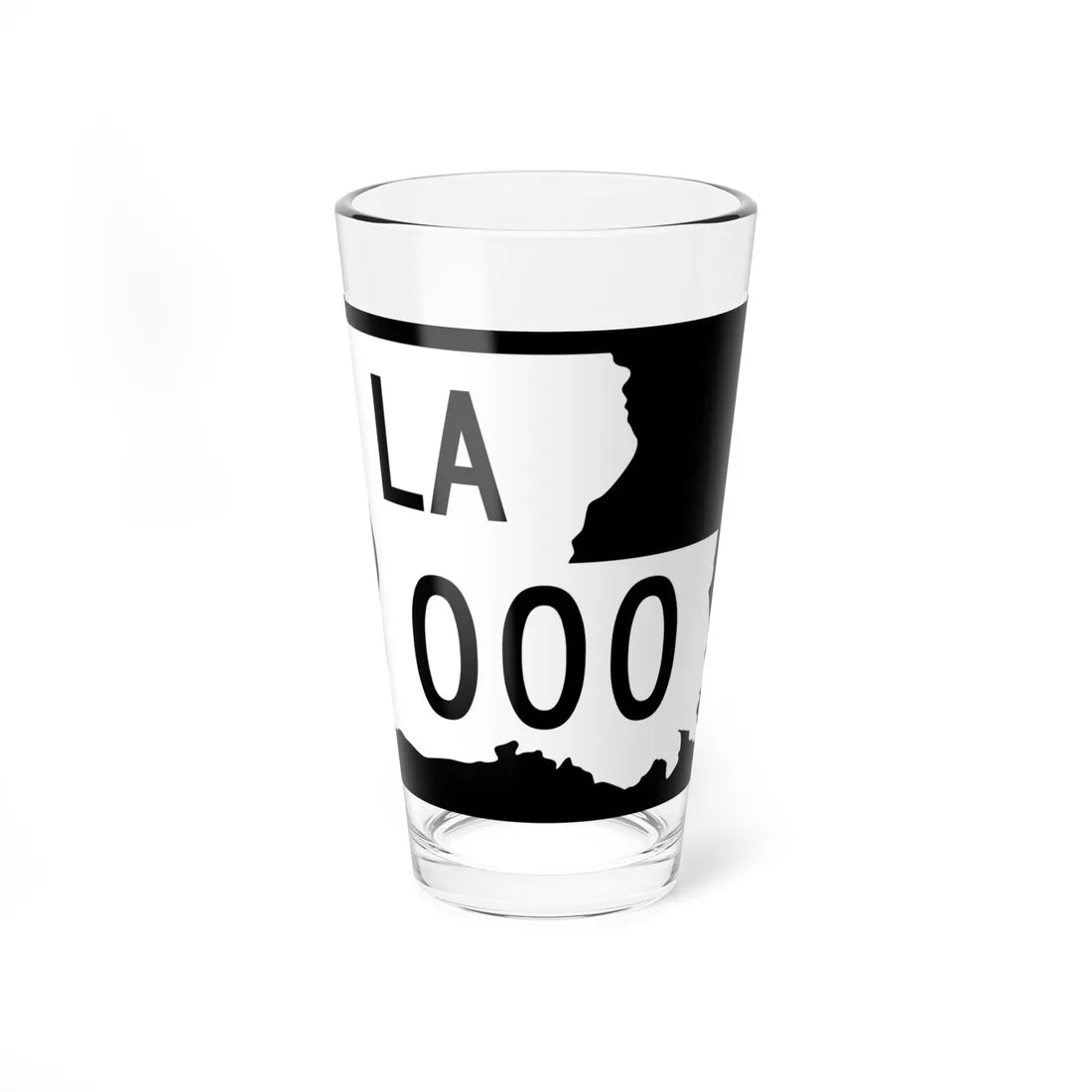 Louisiana 000 2008 wide (Louisiana) (Road Sign) Pint Glass 16oz 16oz - Go Mug Yourself