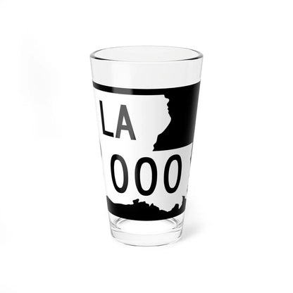 Louisiana 000 2008 wide (Louisiana) (Road Sign) Pint Glass 16oz 16oz - Go Mug Yourself