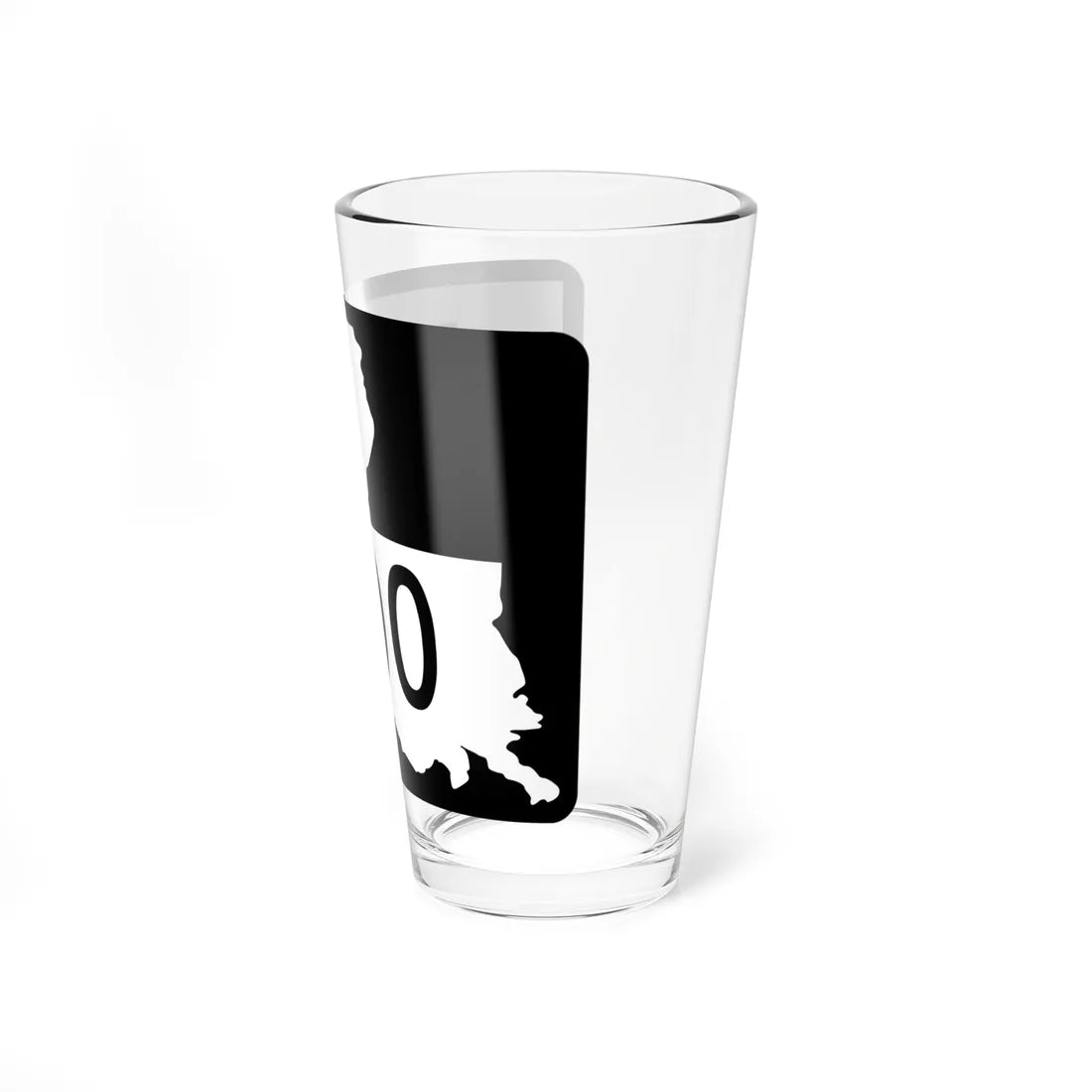 Louisiana 000 2008 wide (Louisiana) (Road Sign) Pint Glass 16oz - Go Mug Yourself