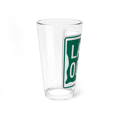 Louisiana 0000 1955 template (Louisiana) (Road Sign) Pint Glass 16oz - Go Mug Yourself