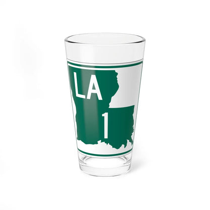 Louisiana 1 (Louisiana) (Road Sign) Pint Glass 16oz 16oz - Go Mug Yourself