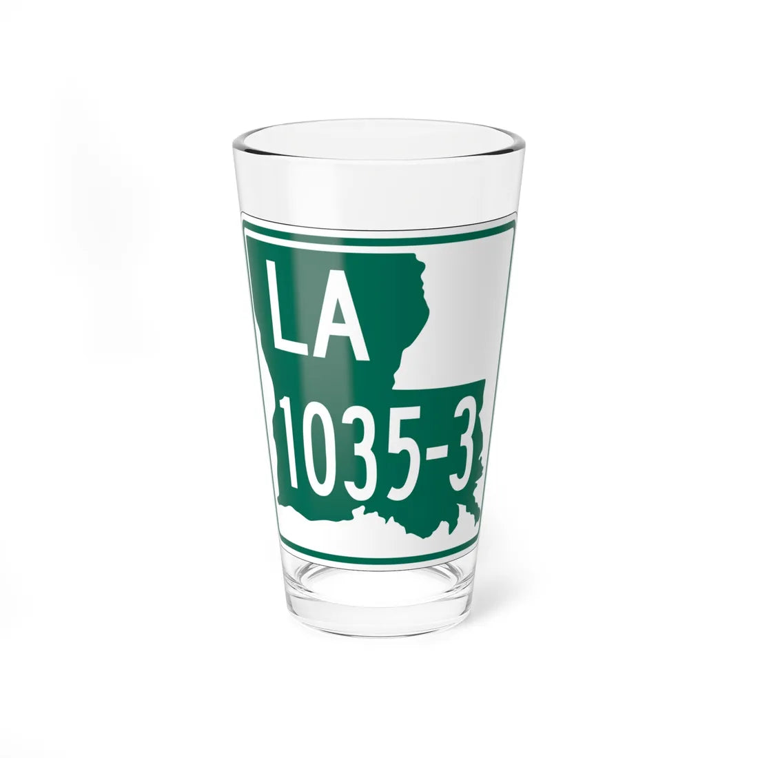 Louisiana 1035-3 (Louisiana) (Road Sign) Pint Glass 16oz - Go Mug Yourself