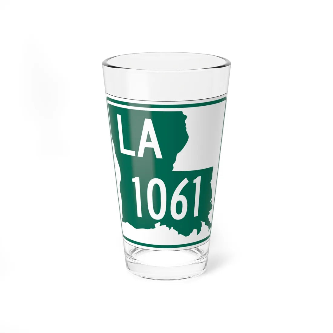 Louisiana 1061 (Louisiana) (Road Sign) Pint Glass 16oz 16oz - Go Mug Yourself