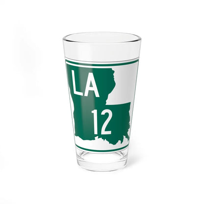 Louisiana 12 (Louisiana) (Road Sign) Pint Glass 16oz 16oz - Go Mug Yourself