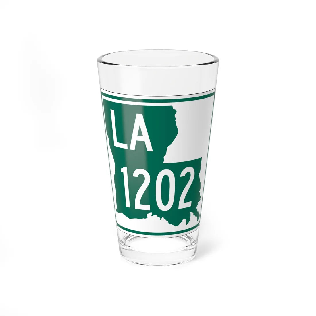 Louisiana 1202 (Louisiana) (Road Sign) Pint Glass 16oz 16oz - Go Mug Yourself