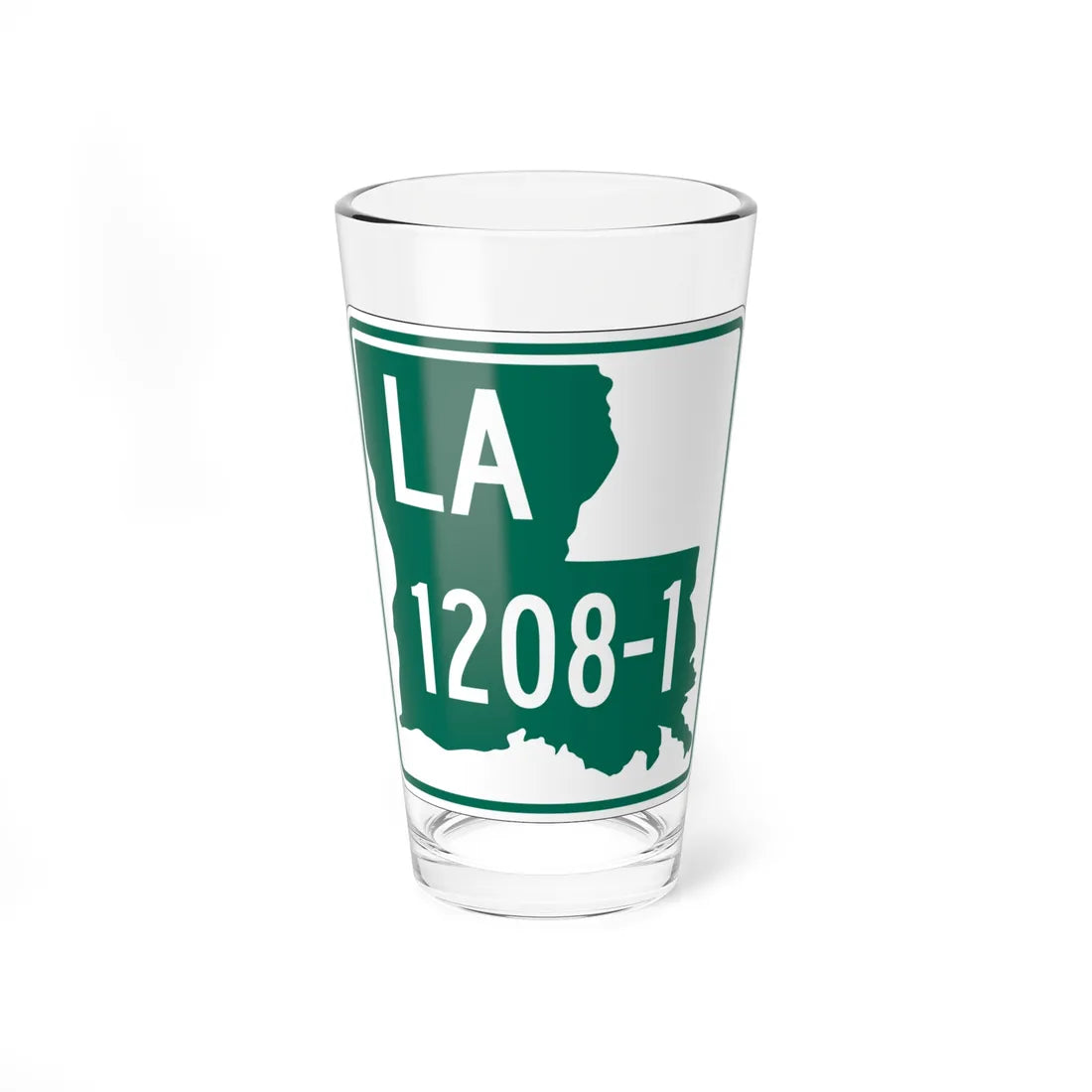 Louisiana 1208-1 (Louisiana) (Road Sign) Pint Glass 16oz 16oz - Go Mug Yourself