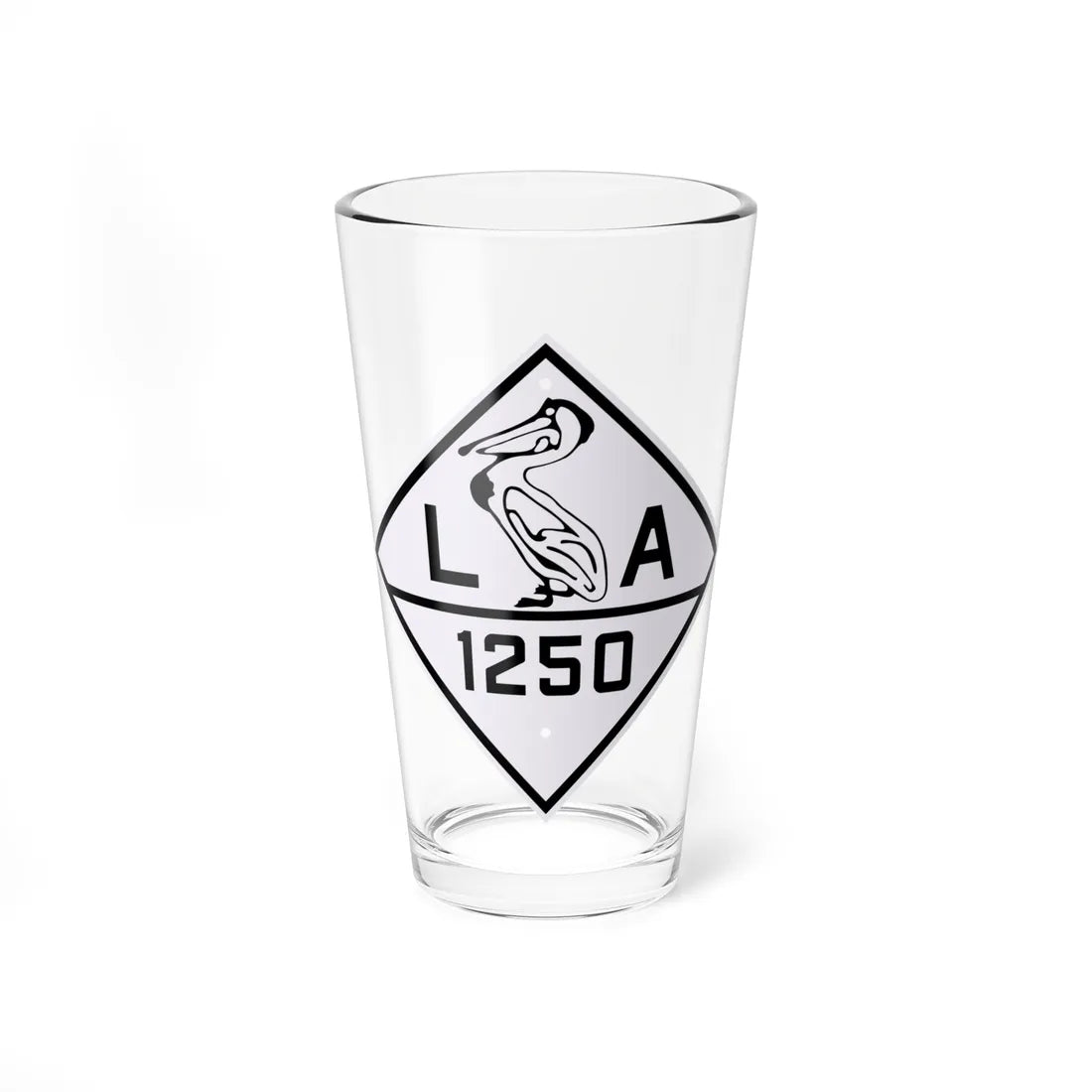 Louisiana 1250 1924 (Louisiana) (Road Sign) Pint Glass 16oz 16oz - Go Mug Yourself