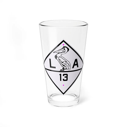 Louisiana 13 1924 (Louisiana) (Road Sign) Pint Glass 16oz 16oz - Go Mug Yourself