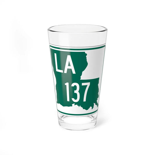 Louisiana 137 (Louisiana) (Road Sign) Pint Glass 16oz 16oz - Go Mug Yourself