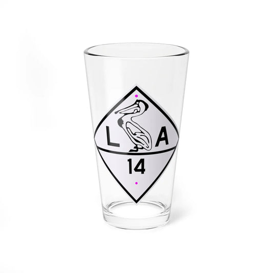 Louisiana 14 1924 (Louisiana) (Road Sign) Pint Glass 16oz 16oz - Go Mug Yourself