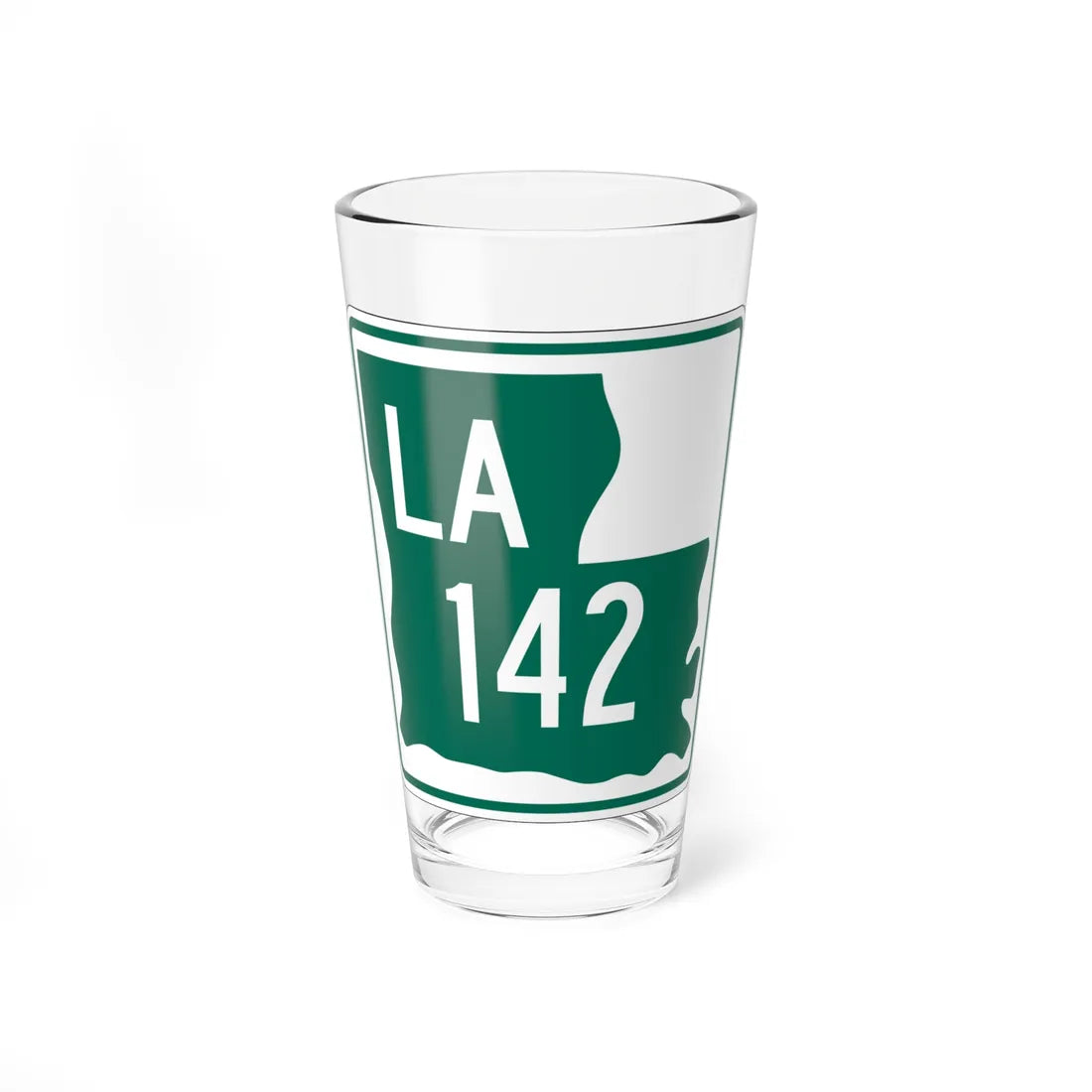 Louisiana 142 1955 (Louisiana) (Road Sign) Pint Glass 16oz 16oz - Go Mug Yourself