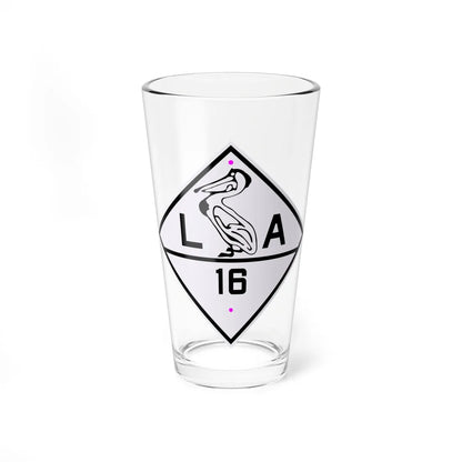 Louisiana 16 1924 (Louisiana) (Road Sign) Pint Glass 16oz 16oz - Go Mug Yourself