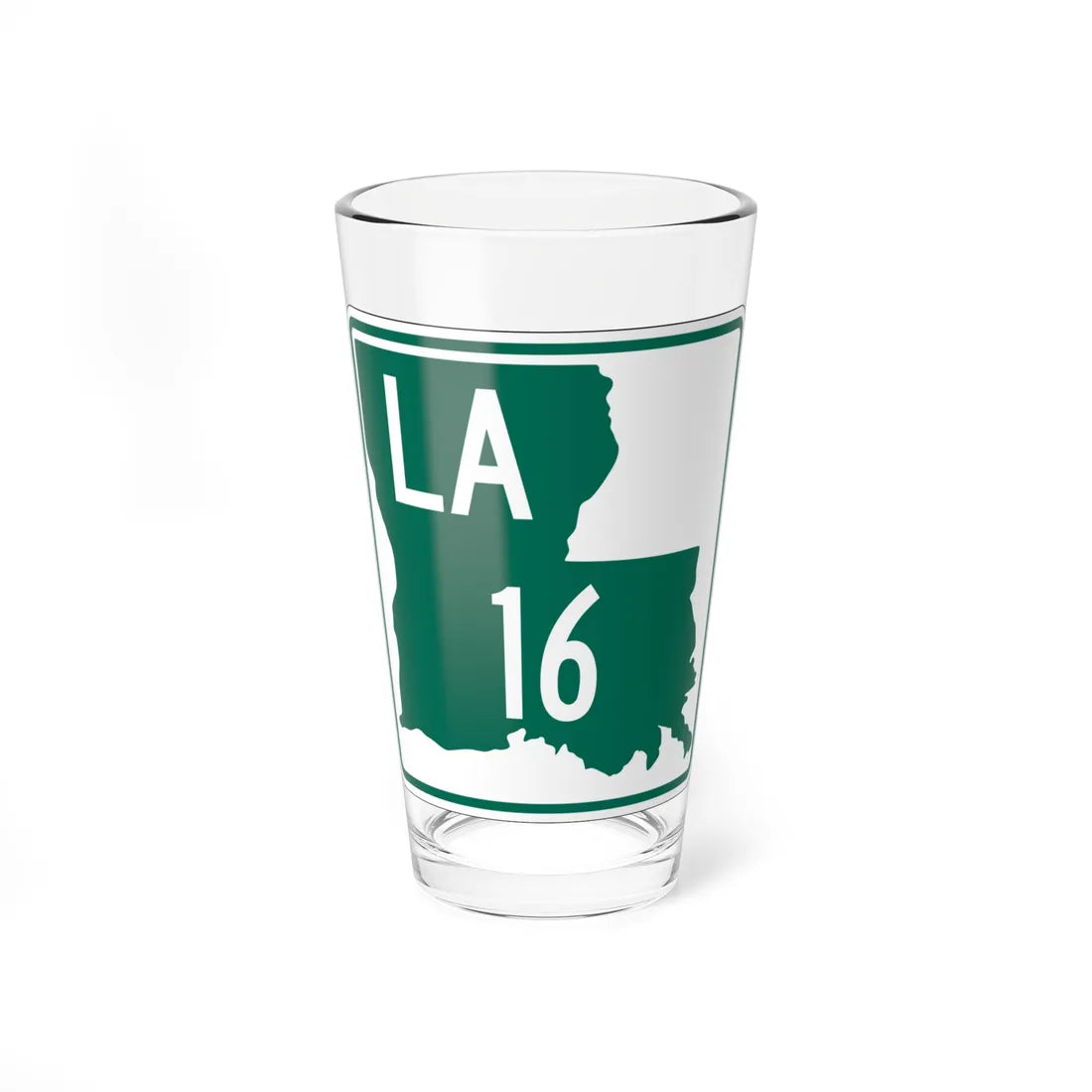 Louisiana 16 (Louisiana) (Road Sign) Pint Glss 16oz 16oz - Go Mug Yourself