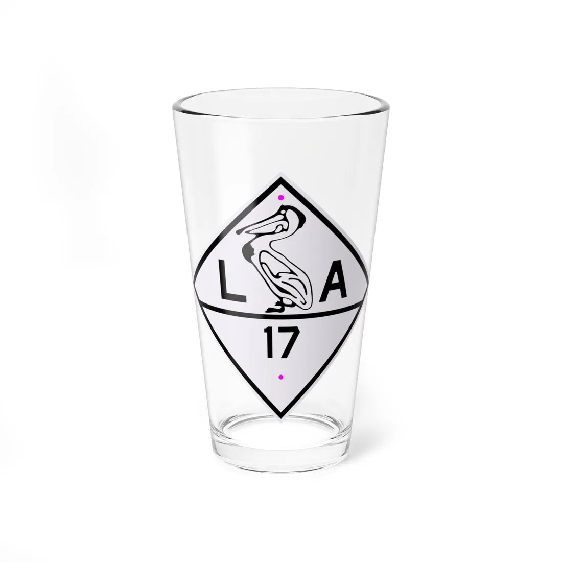 Louisiana 17 1924 (Louisiana) (Road Sign) Pint Glass 16oz 16oz - Go Mug Yourself