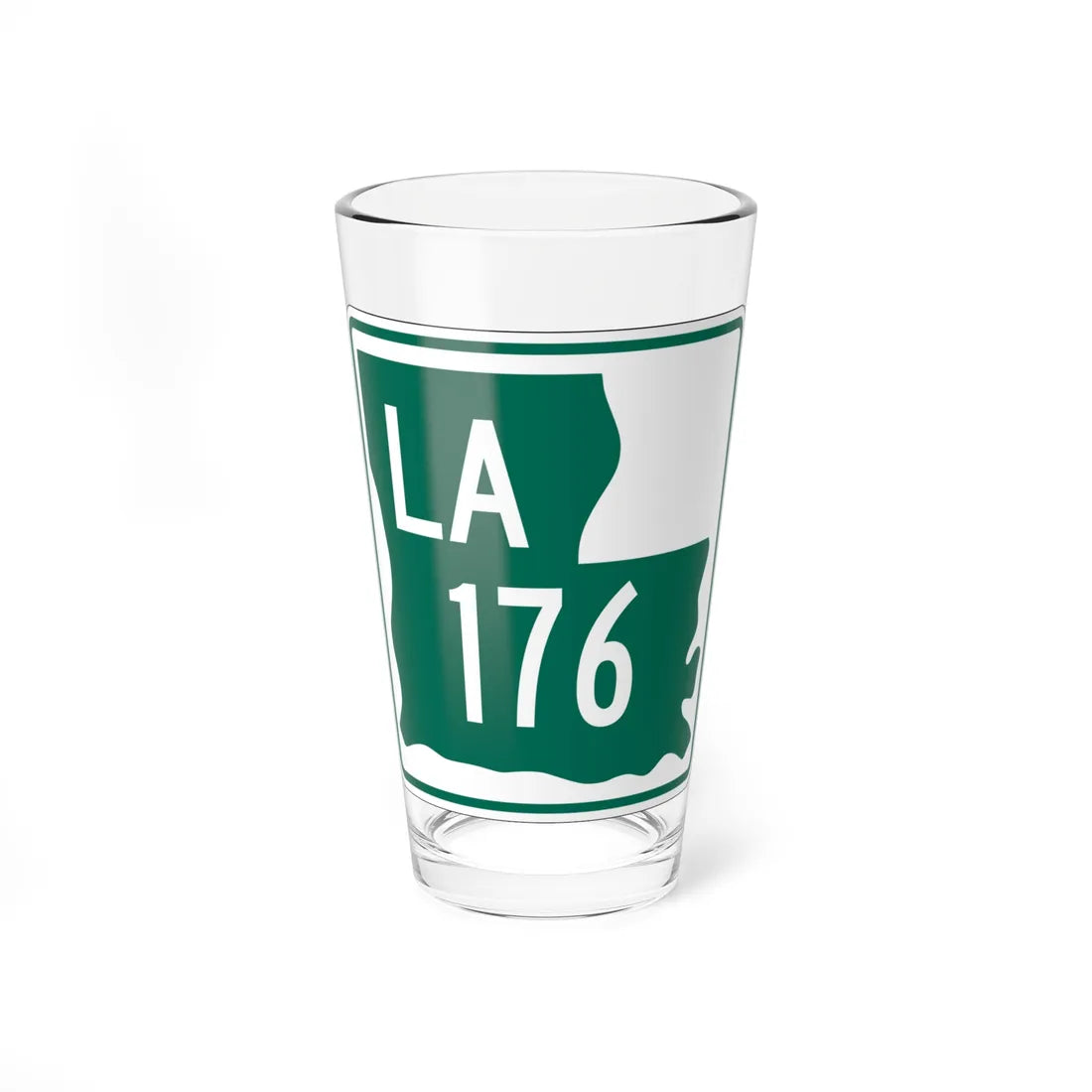Louisiana 176 1955 (Louisiana) (Road Sign) Pint Glass 16oz 16oz - Go Mug Yourself