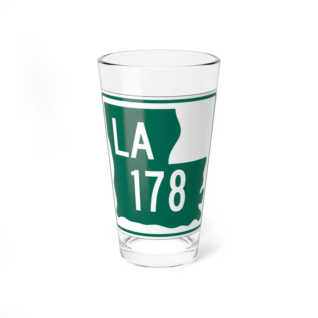 Louisiana 178 1955 (Louisiana) (Road Sign) Pint Glass 16oz 16oz - Go Mug Yourself