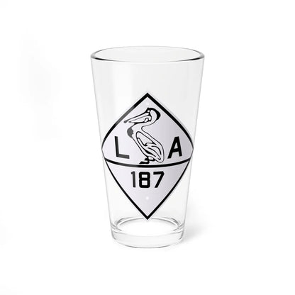 Louisiana 187 1924 (Louisiana) (Road Sign) Pint Glass 16oz 16oz - Go Mug Yourself