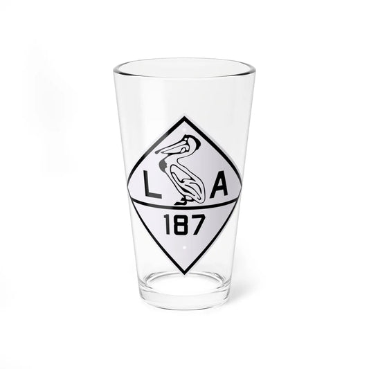 Louisiana 187 1924 (Louisiana) (Road Sign) Pint Glass 16oz 16oz - Go Mug Yourself