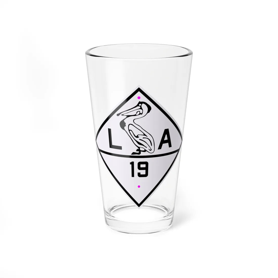 Louisiana 19 1924 (Louisiana) (Road Sign) Pint Glass 16oz 16oz - Go Mug Yourself
