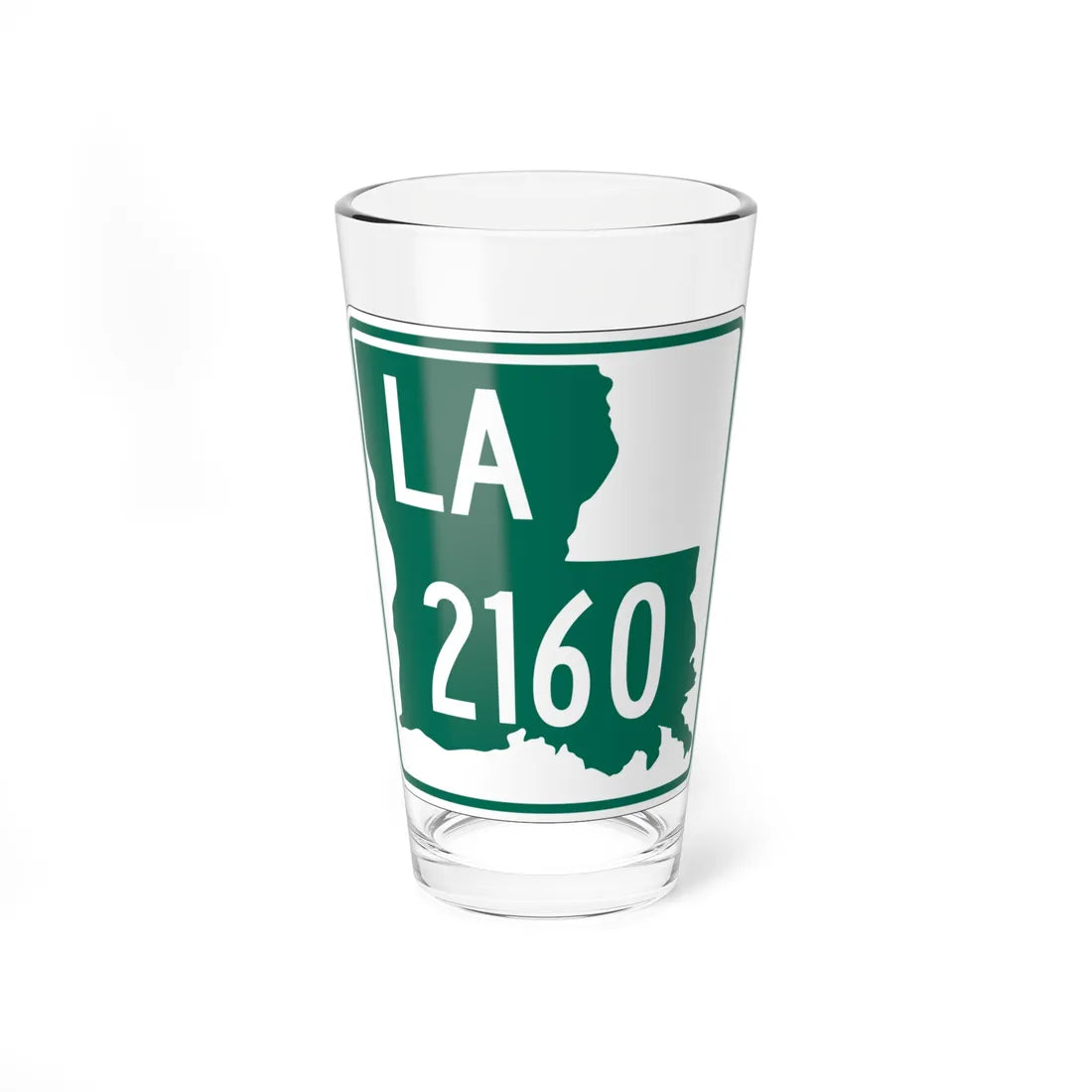 Louisiana 2160 (Louisiana) (Road Sign) Pint Glass 16oz 16oz - Go Mug Yourself