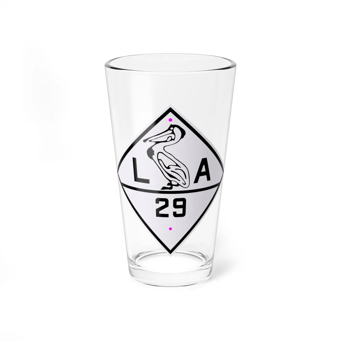 Louisiana 29 1924 (Louisiana) (Road Sign) Pint Glass 16oz 16oz - Go Mug Yourself