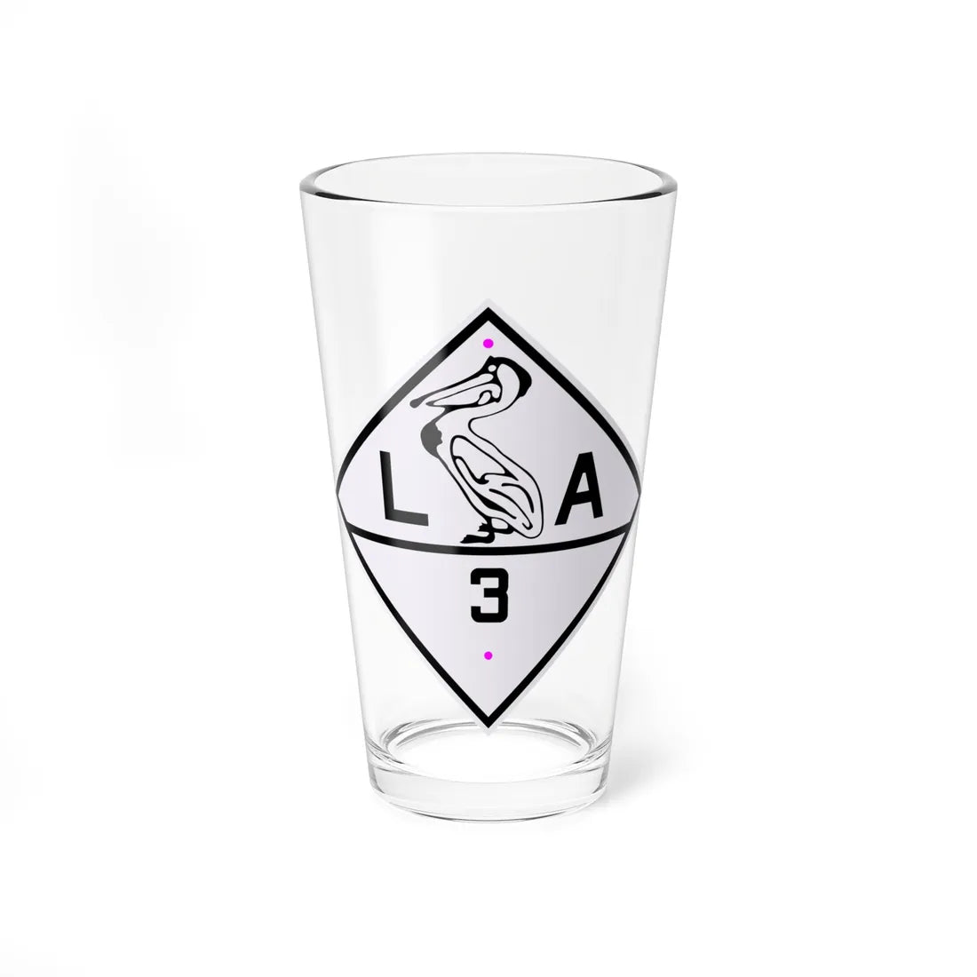 Louisiana 3 1924 (Louisiana) (Road Sign) Pint Glass 16oz 16oz - Go Mug Yourself