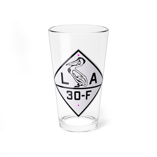 Louisiana 30-F 1924 (Louisiana) (Road Sign) Pint Glass 16oz 16oz - Go Mug Yourself