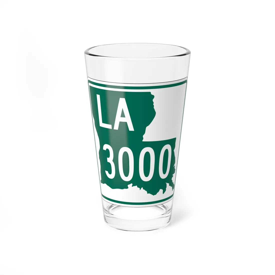 Louisiana 3000 (Louisiana) (Road Sign) Pint Glass 16oz - Go Mug Yourself
