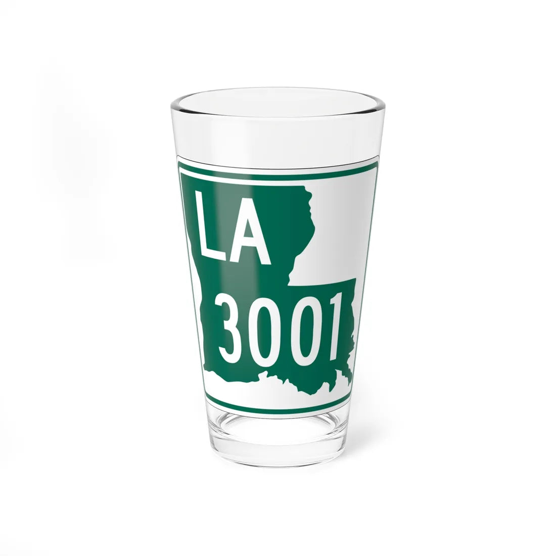 Louisiana 3001 (Louisiana) (Road Sign) Pint Glass 16oz 16oz - Go Mug Yourself