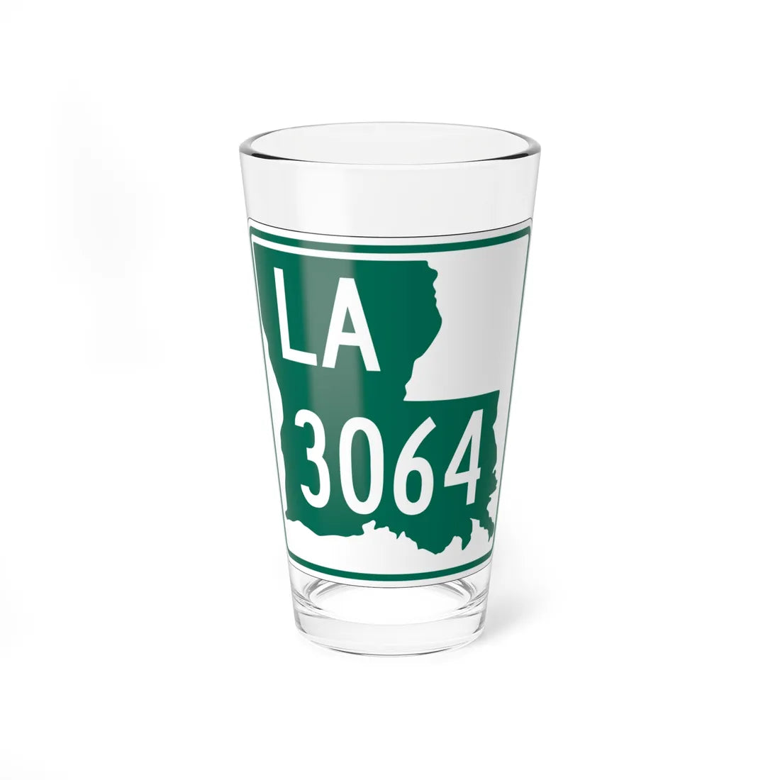 Louisiana 3064 (Louisiana) (Road Sign) Pint Glass 16oz 16oz - Go Mug Yourself