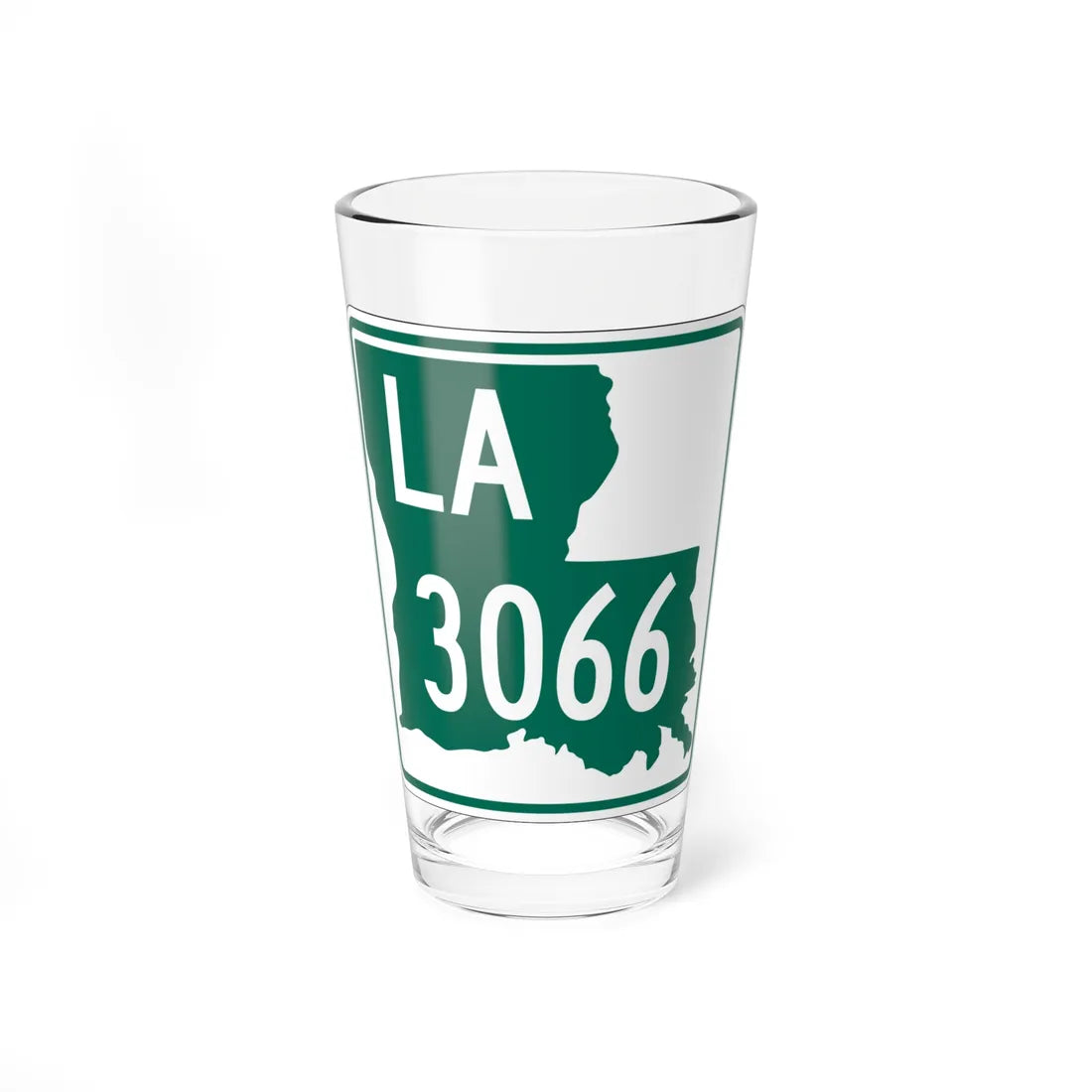 Louisiana 3066 (Louisiana) (Road Sign) Pint Glass 16oz 16oz - Go Mug Yourself